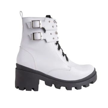 Combat boots - Navy - blancas